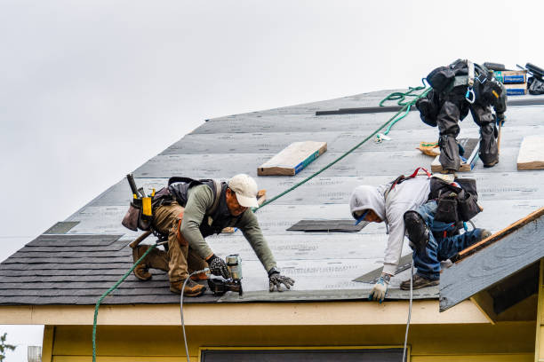 Professional Roofing technician working in Ucon, ID